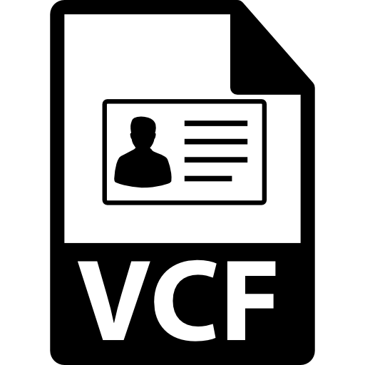 Download VCF-card to device with private contact information.